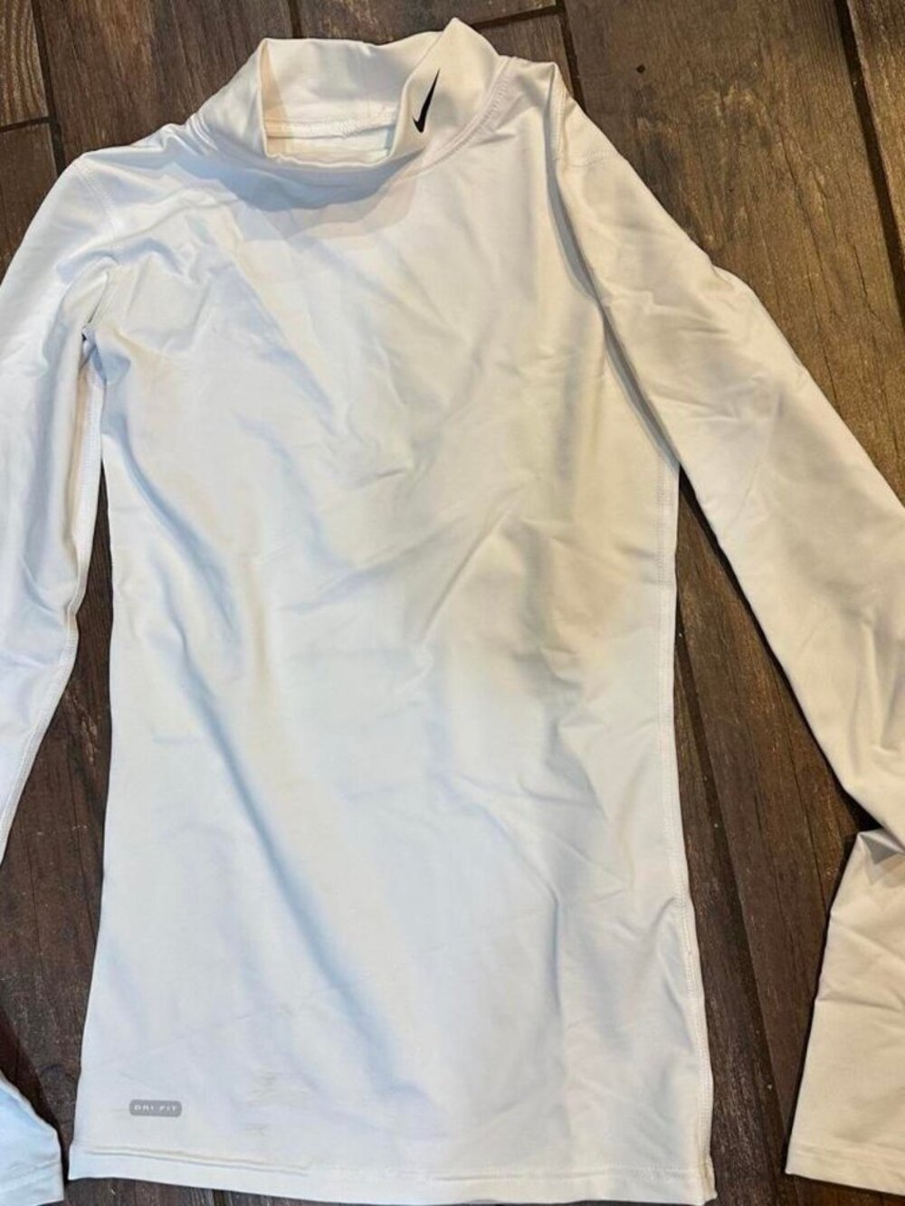 NWOT Nike Boy’s white long sleeve turtleneck top Size XL (18-20) #athleisure #ac